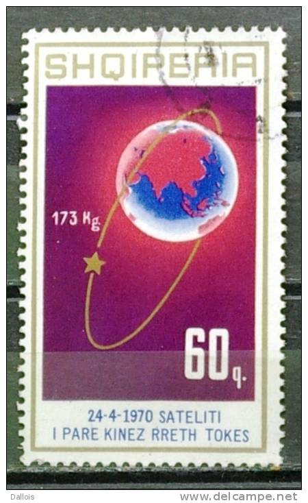 Albanie - 1971 - Satellite En Orbite - Oblitéré - Europa