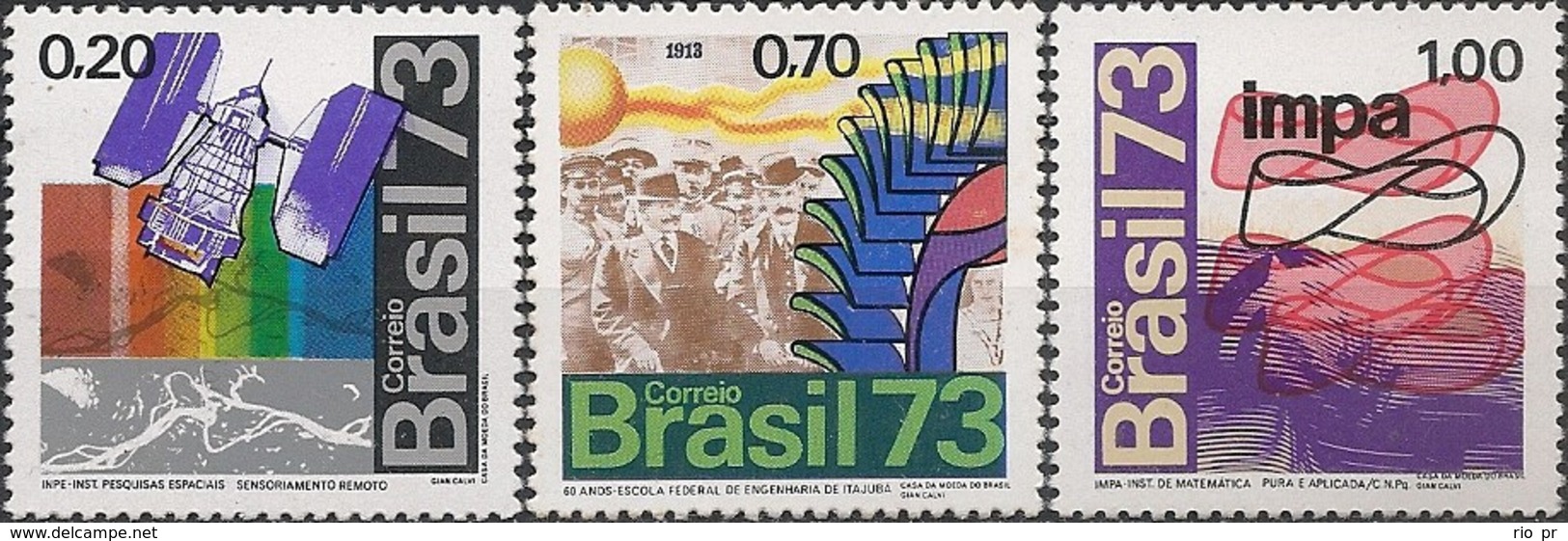 BRAZIL - COMPLETE SET SCIENCES 1973 - MNH - Andere & Zonder Classificatie