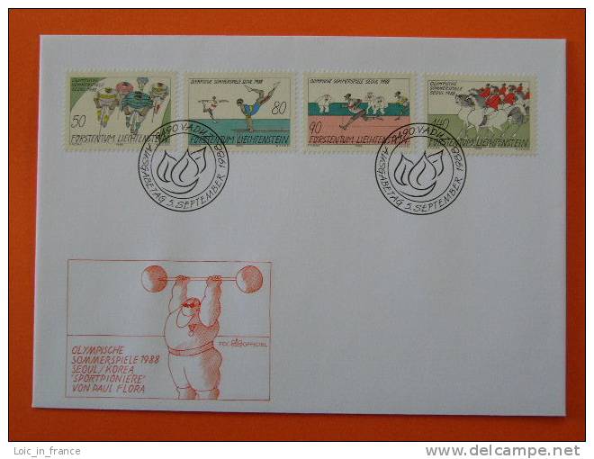 Olympic Games Seoul 1988 Cycling Athletism FDC 27887 - Summer 1988: Seoul