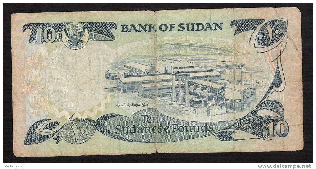 SUDAN P20  10 POUNDS  1981 #E/20     FINE - Soedan