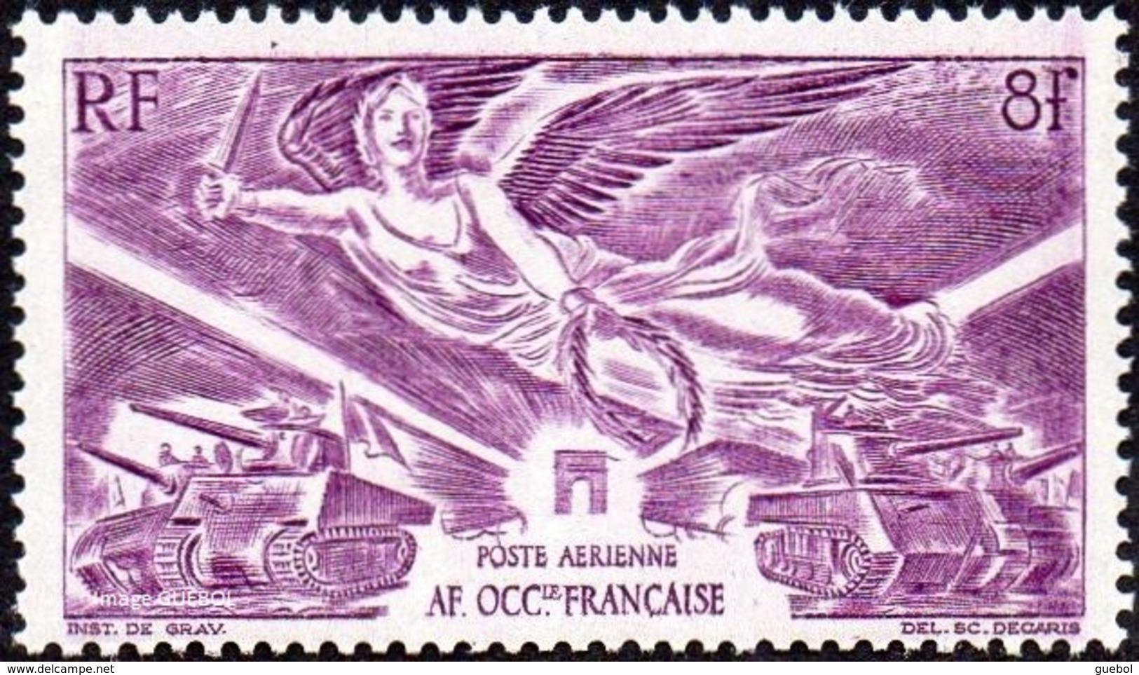 Anniversaire De La Victoire - Détail De La Série AOF N° PA 4 * - 1946 Anniversaire De La Victoire