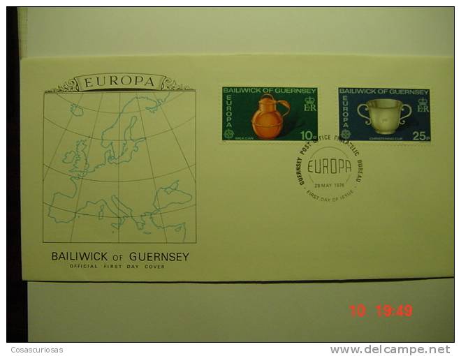 310  BAILIWICK OF GUERNSEY   EUROPA  FDC  YEAR 1976 OTHERS SIMILAR ITEMS IN MY STORE - 1976