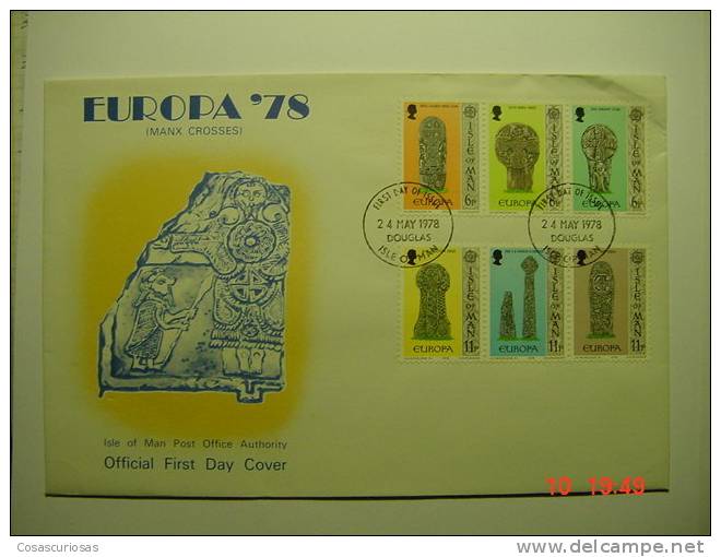 312  ISLE OF MAN    EUROPA  FDC  YEAR 1976 OTHERS SIMILAR ITEMS IN MY STORE - 1978