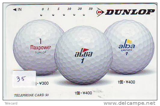 DUNLOP Sur Telecarte (35) GOLF - Publicidad