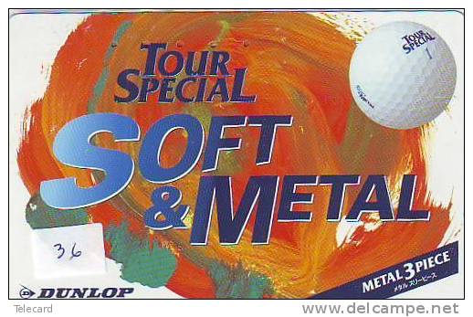 DUNLOP Sur Telecarte (36) Golf - Reclame