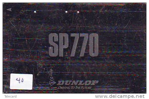 DUNLOP Sur Telecarte (40) - Werbung