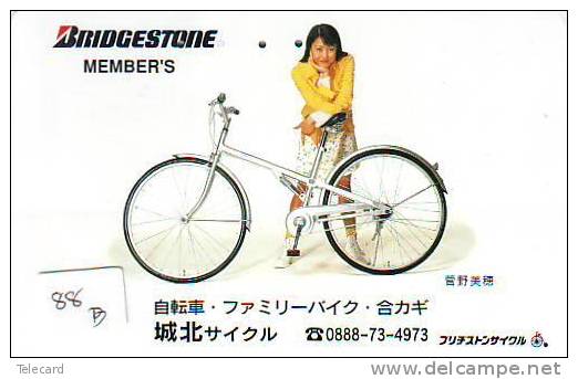 BRIDGESTONE Sur Telecarte (88b) - Publicidad