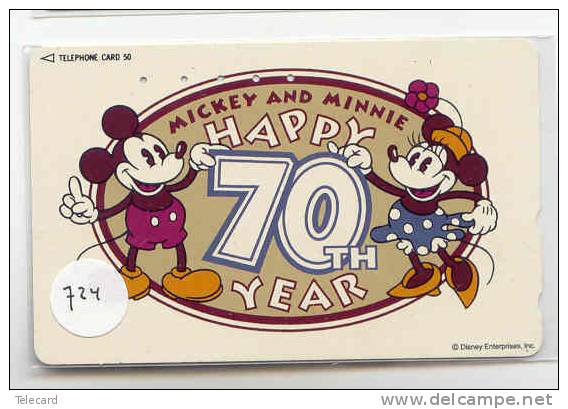 Télécarte DISNEY Japon (724) MICKEY MOUSE *   Phonecard Japan * Telefonkarte Japan - Disney