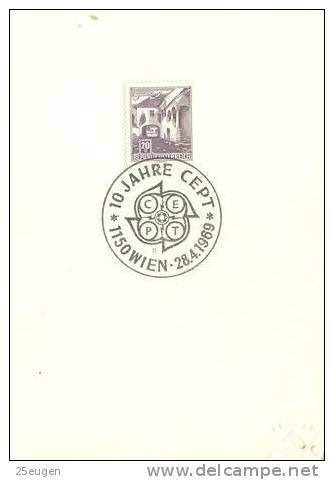 AUSTRIA  1969  EUROPALIA   POSTMARK - Brieven En Documenten