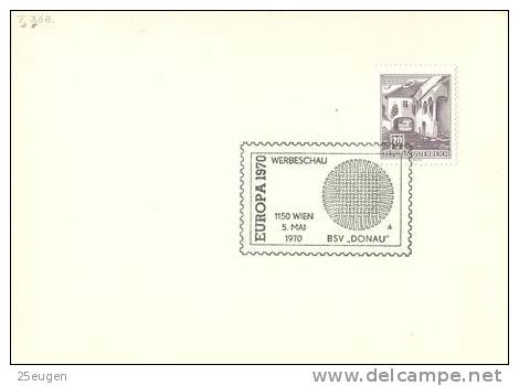 AUSTRIA  1970  EUROPALIA   POSTMARK - Briefe U. Dokumente
