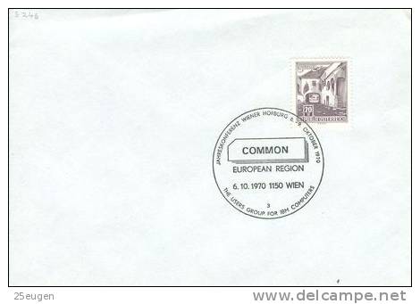 AUSTRIA  1970  EUROPALIA   POSTMARK - Lettres & Documents