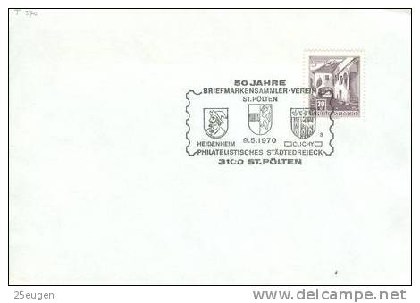AUSTRIA  1970  EUROPALIA   POSTMARK - Cartas & Documentos
