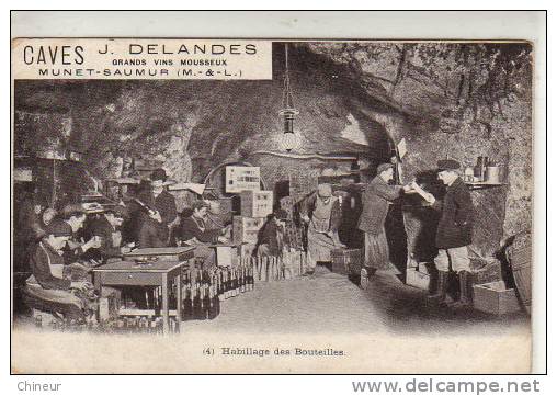 CAVES J.DELANDES HABILLAGE DES BOUTEILLES  DES VINS MOUSSEUX MUNET SAUMUR - Saumur