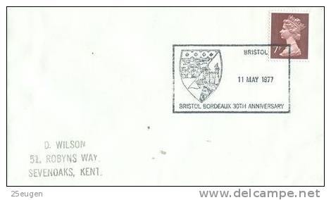 GREAT BRITAIN  1977 EUROPALIA   POSTMARK - Marcofilie