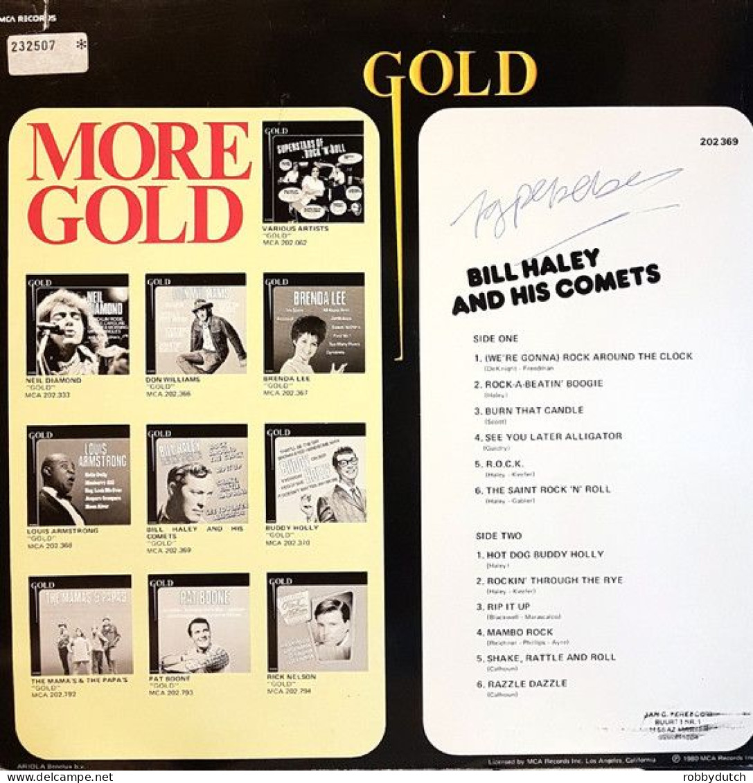 * LP *  BILL HALEY AND HIS COMETS - GOLD (Holland 1974) - Rock