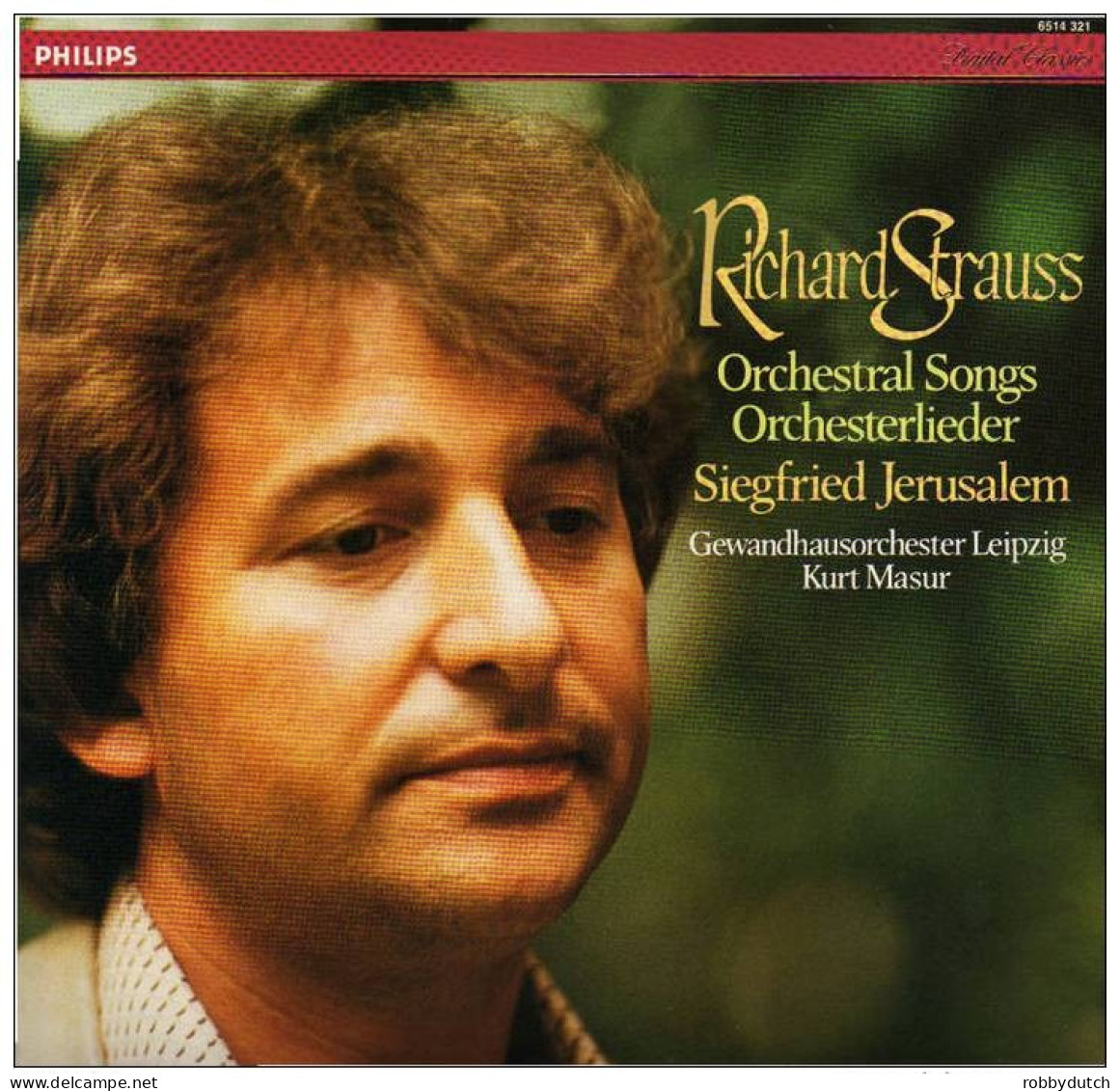 * LP *  RICHARD STRAUSS - ORCHESTRAL SONGS - SIEGFRIED JERUSALEM (1983 Digital Rec. Ex-!!!) - Klassiekers