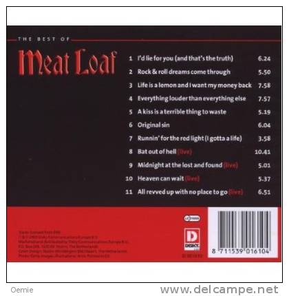 MEAT  LOAF  °°°°°   THE BEST OF - Rock