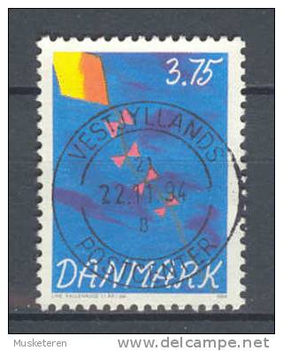 Denmark 1994 Mi. 1084  3.75 Kr Kindermarke Malwettbeweb Für Kinder Drachen Kite Deluxe Cancel !! - Oblitérés