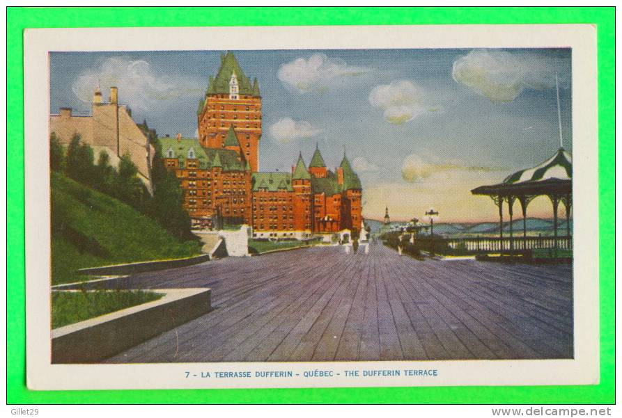 QUÉBEC - LA TERRASSE DUFFERIN - LORENZO AUDET ENR, ÉDITEUR No 7 - - Québec - Château Frontenac