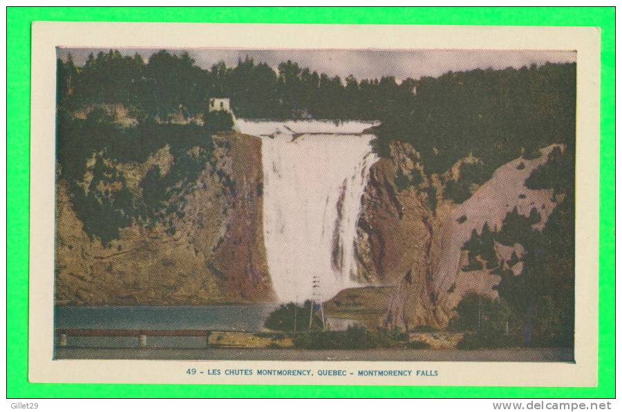 QUÉBEC - LES CHUTES MONTMORENCY - LORENZO AUDET ENR, ÉDITEUR - No 49 - - Montmorency Falls