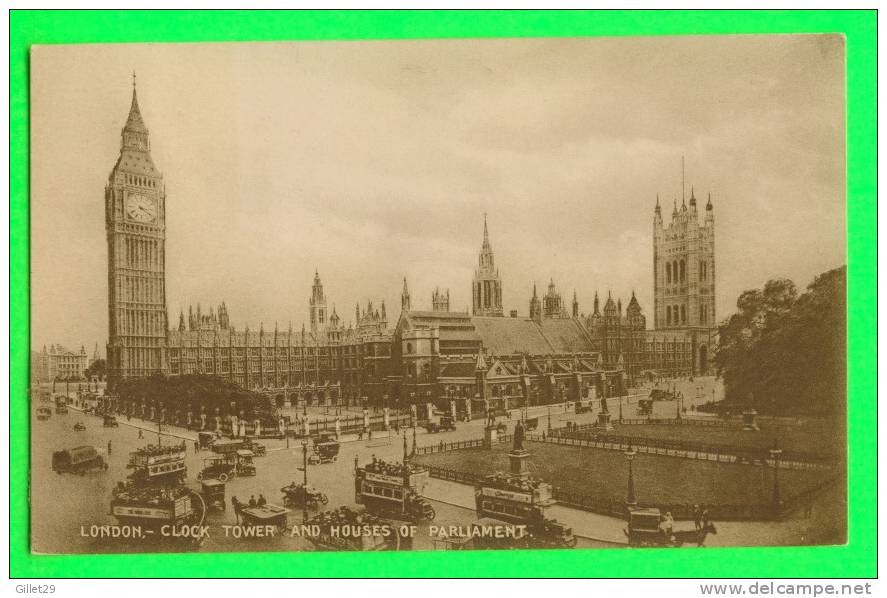 LONDON - CLOCK TOWER AND HOUSES OF PARLIAMENT - WELL ANIMATED - - Houses Of Parliament