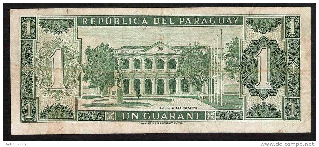 PARAGUAY  P193b   1   GUARANI  1952   FINE - Paraguay