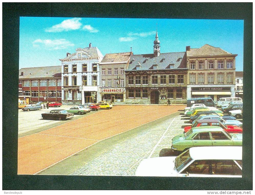 Belgique - Braine Le Comte - La Grand Place ( Automobile Pharmacie Police Perla Cromo ) - Braine-le-Comte