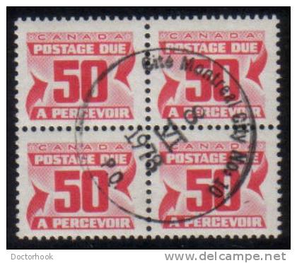 CANADA   Scott #  J 40  VF USED Blk. Of 4 - Portomarken