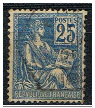 FR 33**FRANCE**YVERT Nº 114, 20 C., BLEU**1900-24**OBLITÉRÉ EXAGONAL.1901 ** - Gebruikt