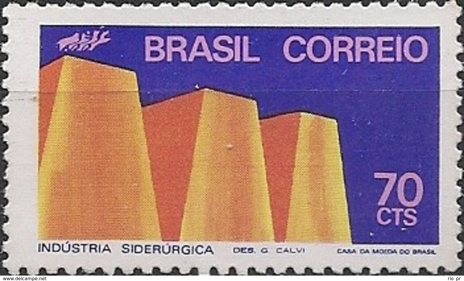 BRAZIL - INDUSTRIAL DEVELOPMENT, SIDERURGICAL INDUSTRY 1972 - MNH - Unused Stamps