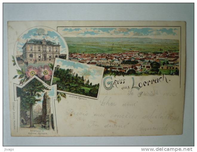 GRUSS Aus  LOERRACH  :  Carte Multivue Couleur  1900 - Loerrach