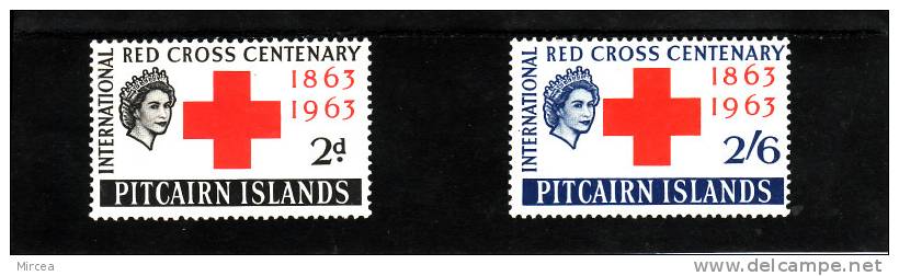 Pitcairn, 1963, Michel  37/8, Neufs** - Islas De Pitcairn