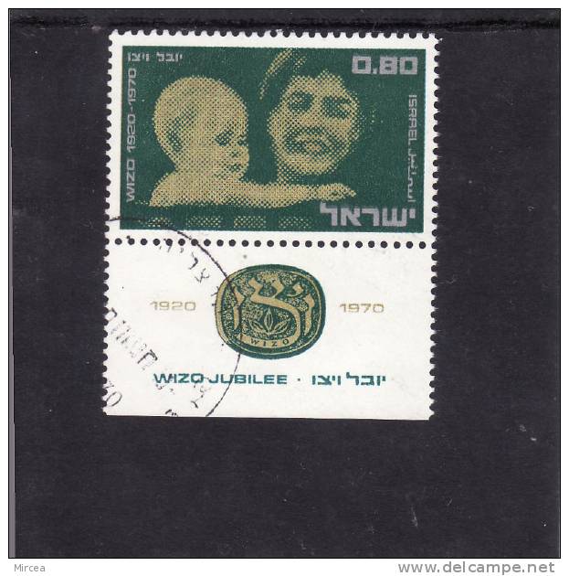 Israel 1970 -  Michel  489 Oblitere - Oblitérés (avec Tabs)