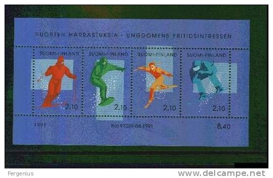 FINLANDIA-1991-SCI-UNIF.BF8-MNH- - Blocks & Sheetlets