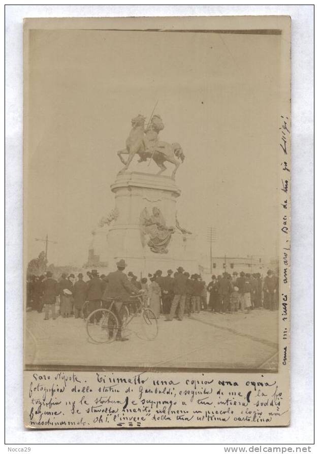 BUENOS AIRES 1904 INAUGURAZIONE MONUMENTO A GARIBALDI IN PLAZA ITALIA. UNICA! - Inaugurazioni