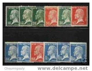 FRANCE 1923-26 Y&T 170/81 "TYPE PASTEUR SERIE DE 12 VALEURS" NEUFS SANS CHARNIERE XX TTB - 1922-26 Pasteur