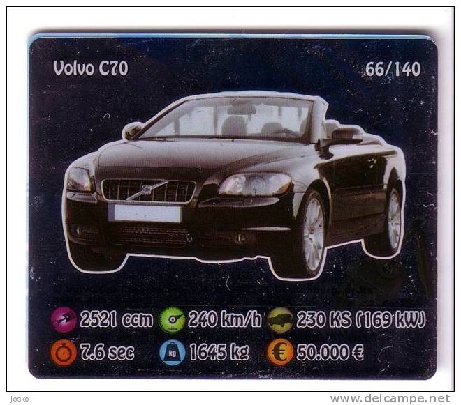 VOLVO C70 - Coupe Cabrio Sweden ( Kroatien Sticker - Autocollant ) Car Automobile Auto Cars Automobiles Automovil Autos - Sonstige & Ohne Zuordnung