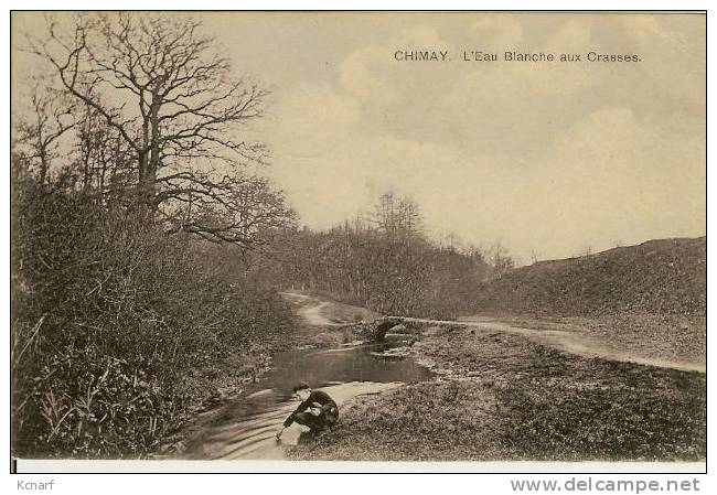 CP De CHIMAY " L'eau Blanche Aux Crasses " Avec Cachet Relais De HOFSTADE ( FLANDRE ). - Chimay