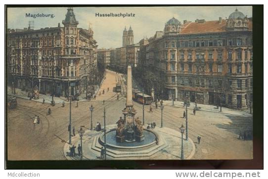 ALLEMAGNE MAGDEBURG  /  Hasselbachplatz  /  Couleur - Magdeburg