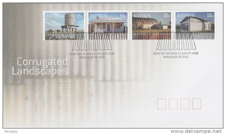 Australia-2009 Corrugated Landscapes FDC - FDC