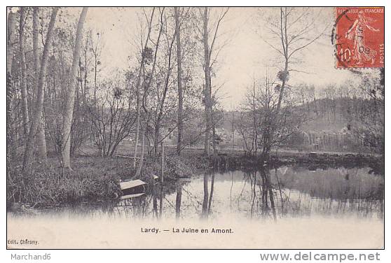 ESSONNE.LARDY.LA JUINE EN AMONT Cp Plie Bord Gauche - Lardy