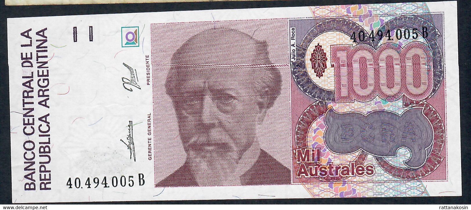 ARGENTINE P329b   1000  AUSTRALES   (1989)  UNC. - Argentina