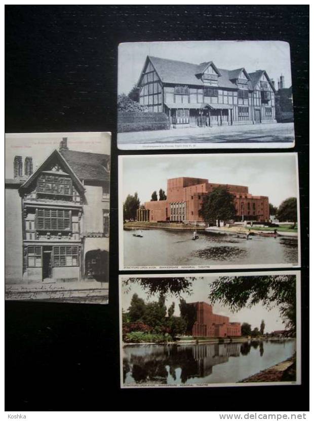 Lot 4 Cards - Stratford Upon Avon - 1906 - Stratford Upon Avon