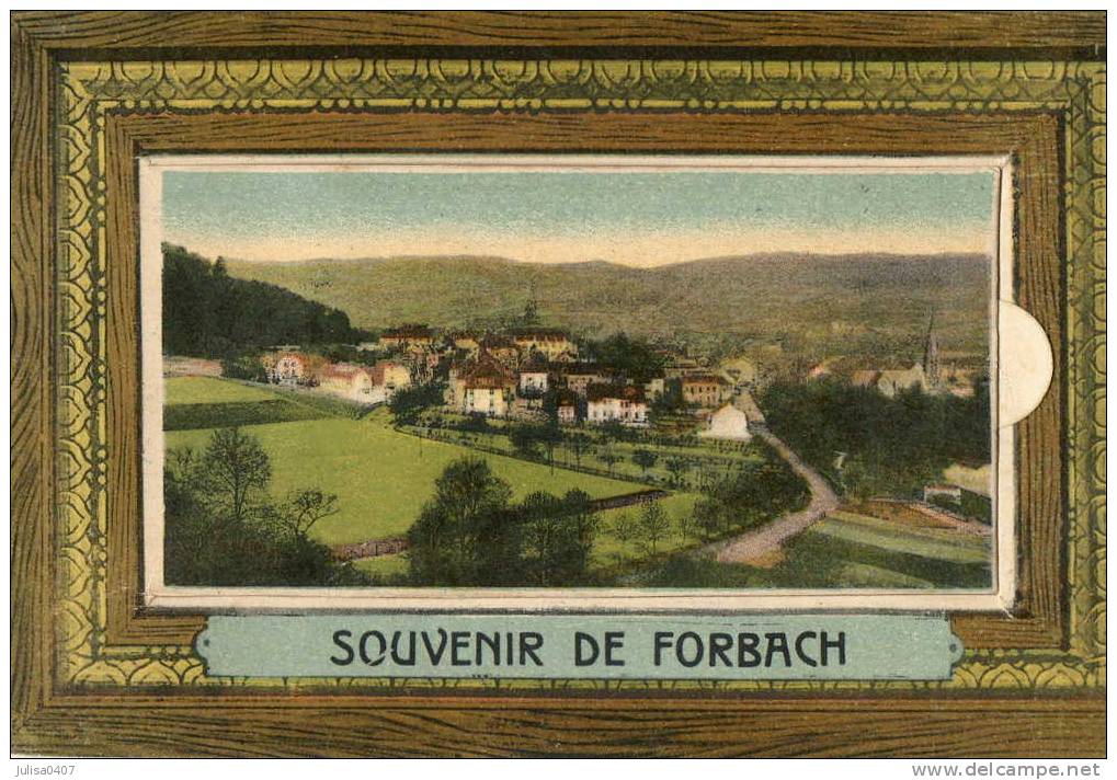 FORBACH (57) Carte à Système Dépliant - Forbach