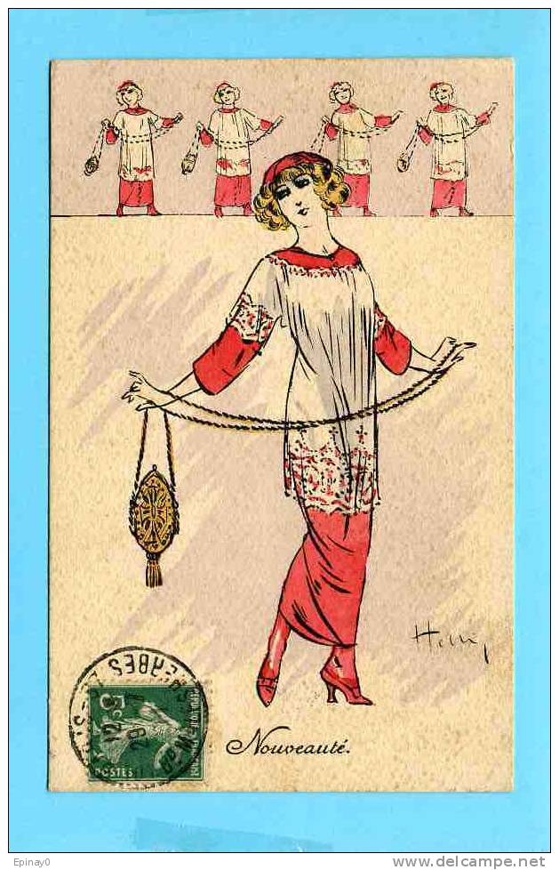 B - ILLUSTRATEUR - HELLI - ICART Louis - FEMME - ART NOUVEAU - éditeur G H N° 53 - Helli