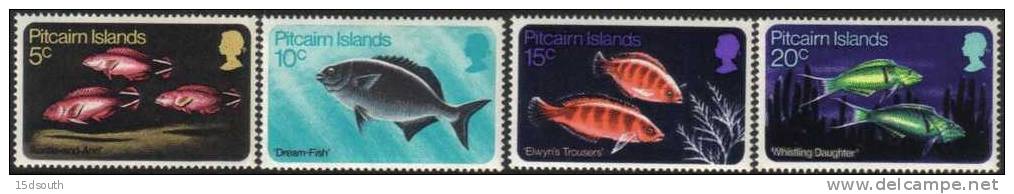 Pitcairn Islands - 1970 Fishes Set MNH - Pitcairneilanden