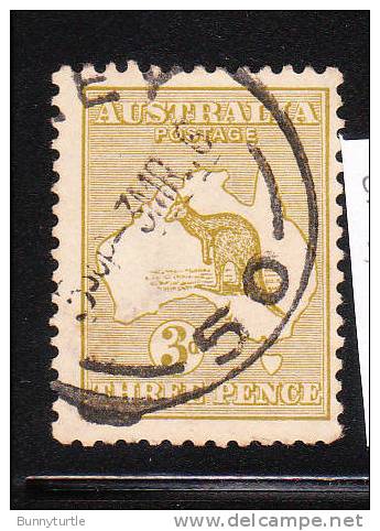 Australia Kangaroo And Map 3p Used - Usati