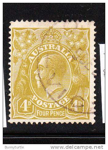 Australia King George V 4p Used - Gebruikt