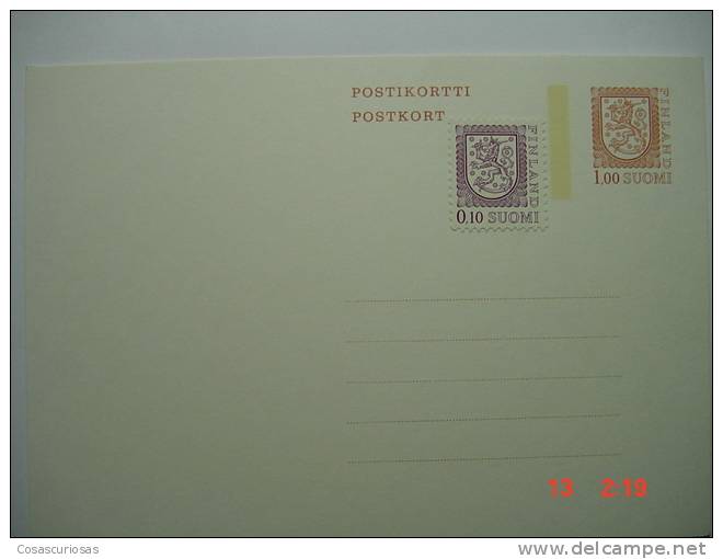 420  SUOMI FINLAND FINLANDIA     ENTIER POSTAL       YEAR   OTHERS  IN MY STORE - Entiers Postaux