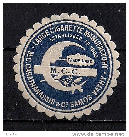 GREECE VINIETES CIGARETES SAMOS - Revenue Stamps